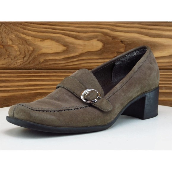 Laura Scott Size 6‎ Pump Heel Brown Leather M Width - Picture 1 of 11